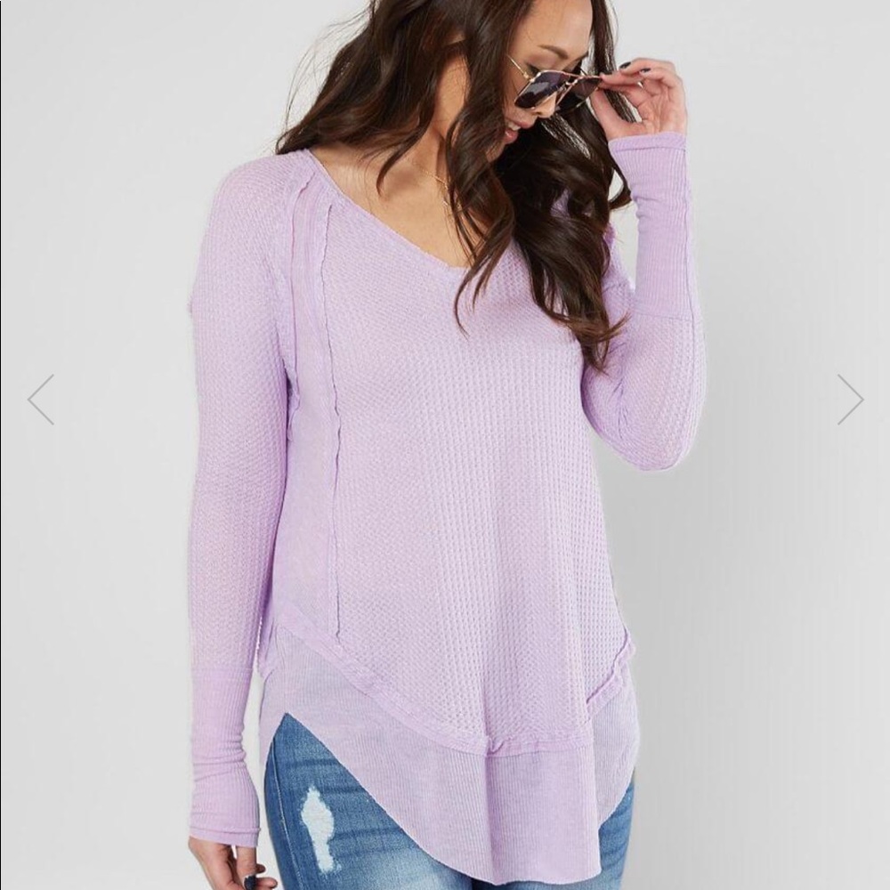 Free people Catalina long sleeve thermal MAROON